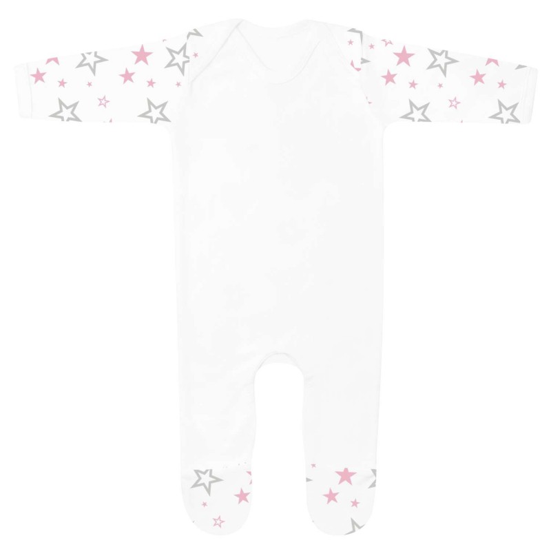 Baby Rompersuit in Pink Star Print